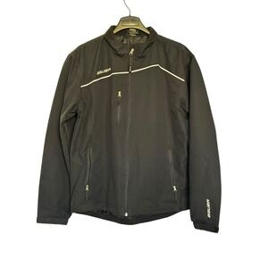Bauer Team Midweight Hockey Jacket Black Full-Zip Men's Medium Fleece Lined